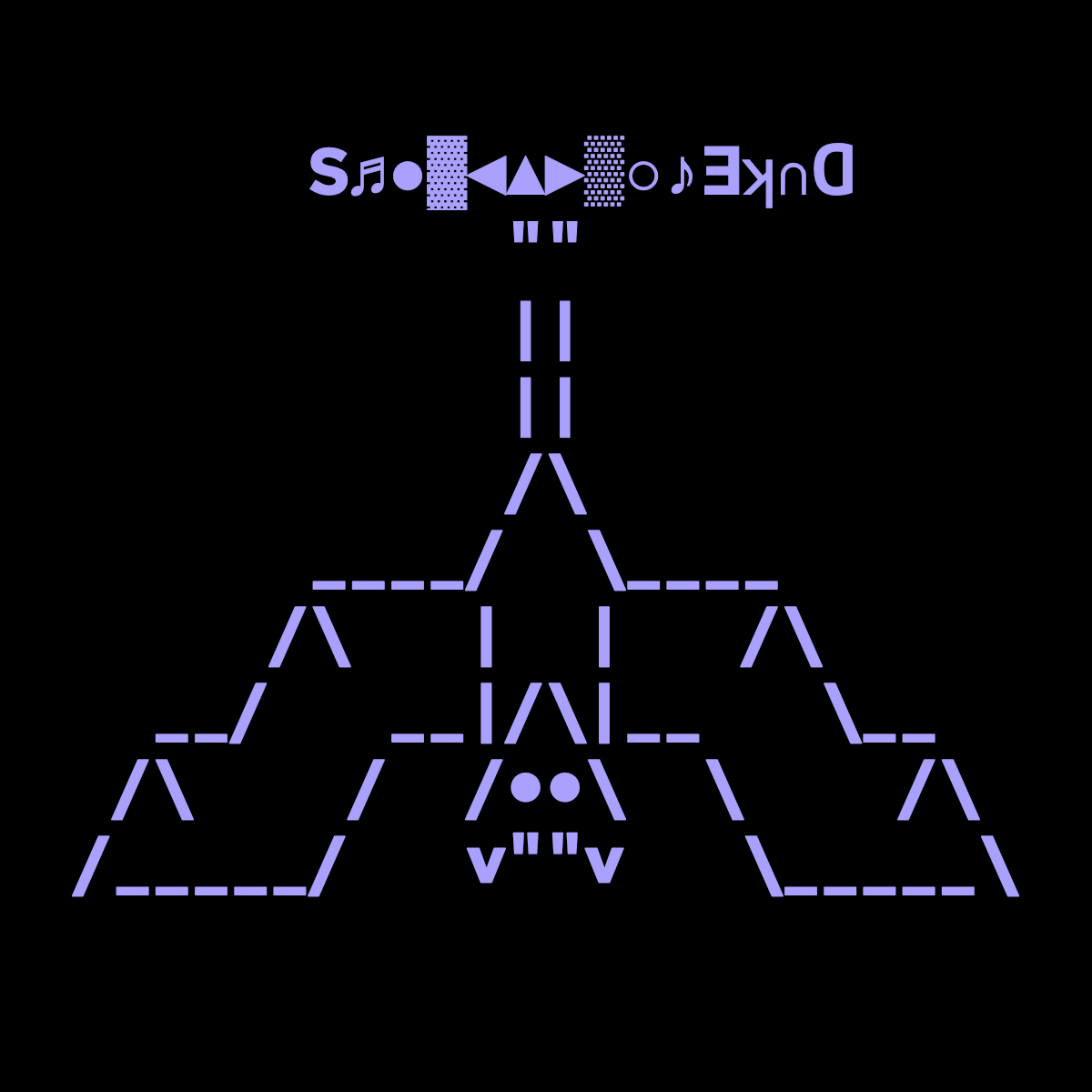 Joninscii ASCII Art Collaboration with Duke S Bat Album